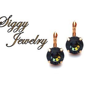 Swarovski Crystal Tabac Earrings in 11mm Drops